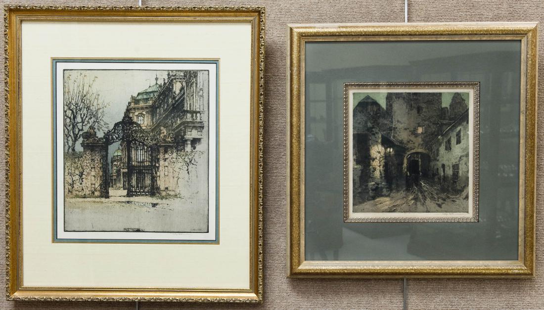 (2) Luigi Kasimir Color Lithographs.: (2) Luigi Kasimir Color Lithographs. Pencil signed. (Approx. 13" x 11.5", 9.5" x 9"). Framed.