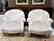 Pair of Swain Fan Back Armchairs.