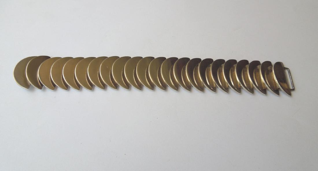 Georg Jensen No. 169 Sterling Silver Bracelet.: Georg Jensen sterling silver disc bracelet No 169, designer Astrid Fog. Hallmarked: Georg Jensen 925s Denmark. (7 1/2 inches long, 4.21 troy oz).