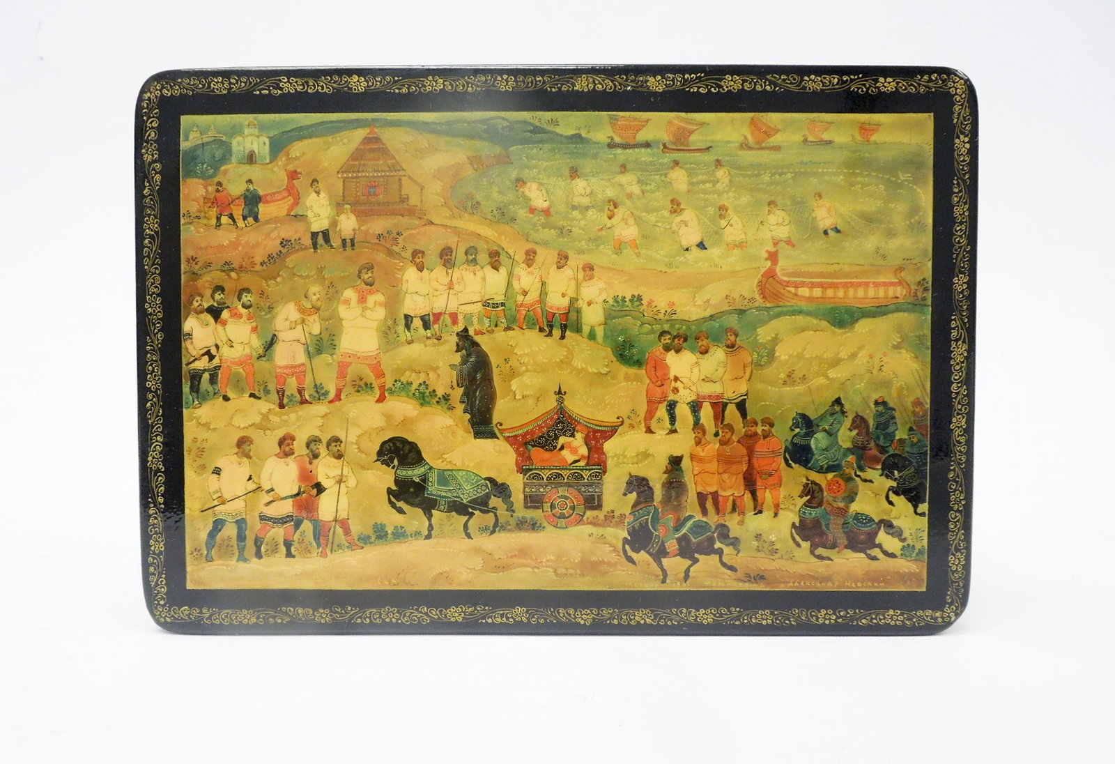 Mstera Large Rectangular Lacquer Box. (1 of 4)