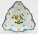 Herend Rothschild Bird Blue Square & Triangle Dishes. - 4