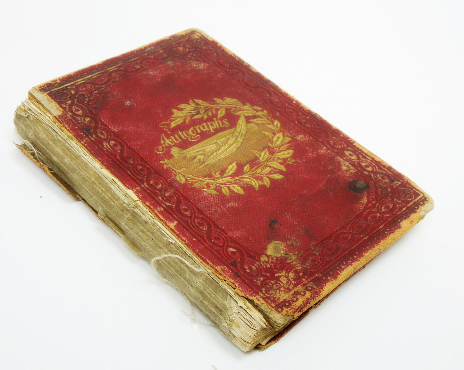 Autograph Book, 1860s - Early 20th C. Various: Autograph book containing a collection of American Historical and Political signatures from the 1860s to the early 20th Century. Signatures include Abraham Lincoln, Sitting Bull, Martin Van Buren, Mil
