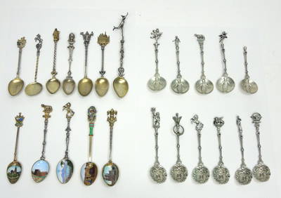 Collection Of 23 Souvenir Spoons. (1 of 1)