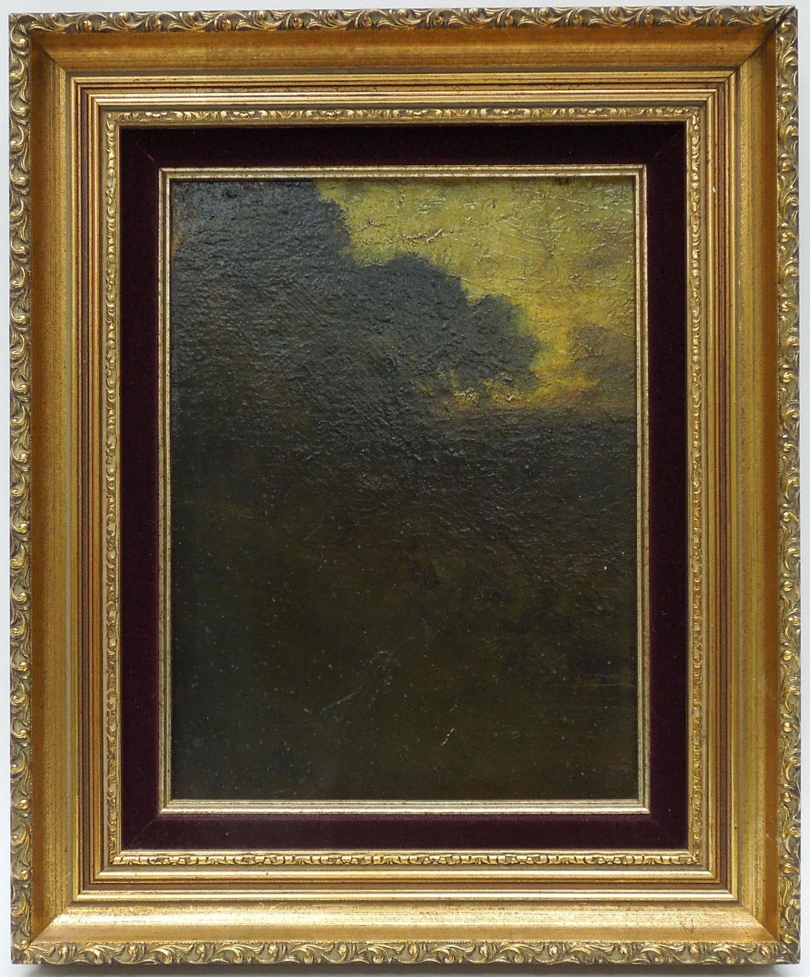 Attributed to William Keith Oil on Board, Landscape.: Attributed to William Keith (1838 - 1911), Oil on board, landscape with trees. Unsigned. Letter from Joseph V. Toschi of Willoughby-Toschi Fine Arts Gallery indicating the painting is a genuine work b