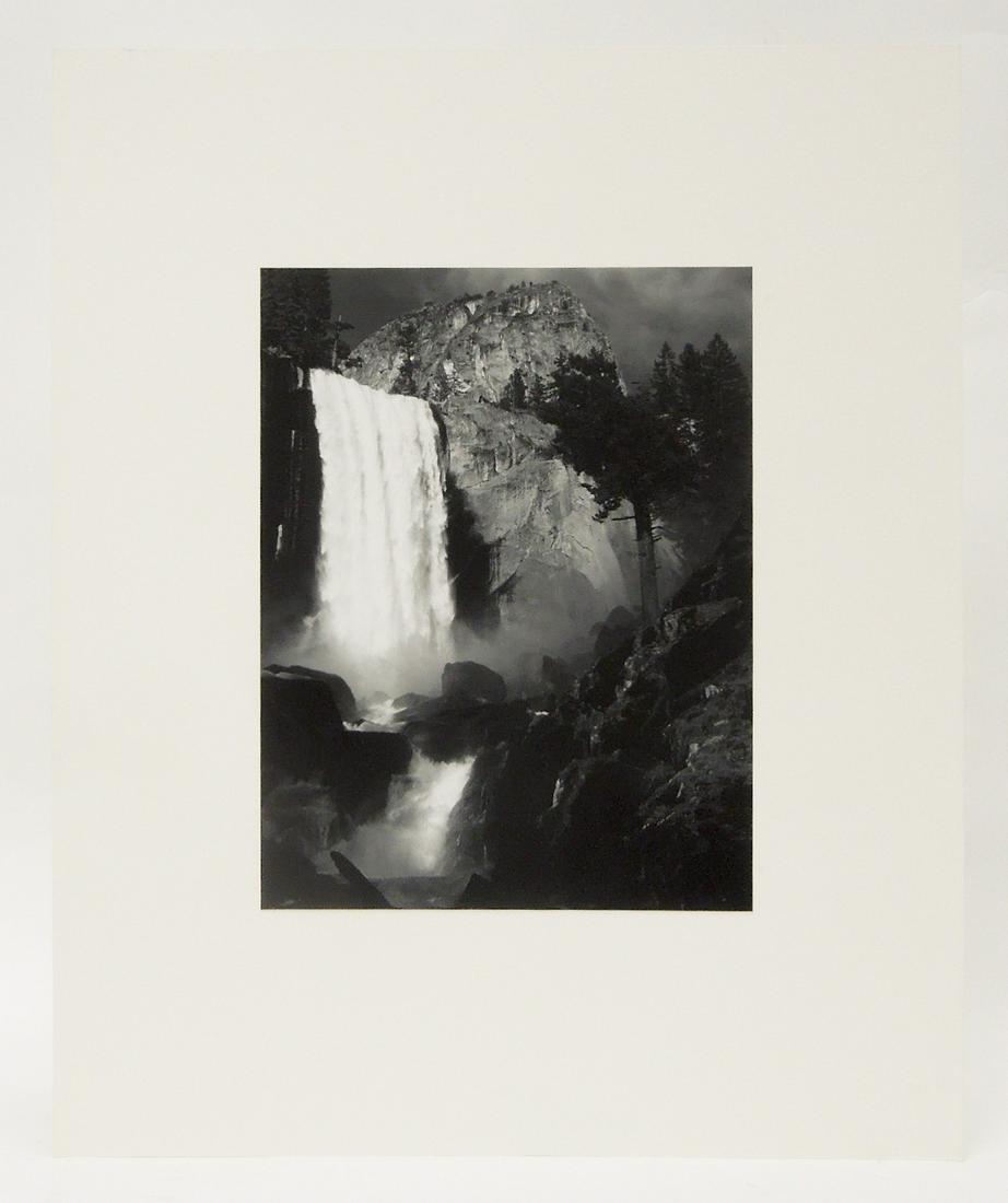 Alan Ross Special Edition Ansel Adams Photograph.: Alan Ross Special Edition Ansel Adams Photograph. Vernal Falls, Yosemite National Park, California. Printed by Alan Ross from Ansel Adams' original negative under his supervision. Initialed in pencil 