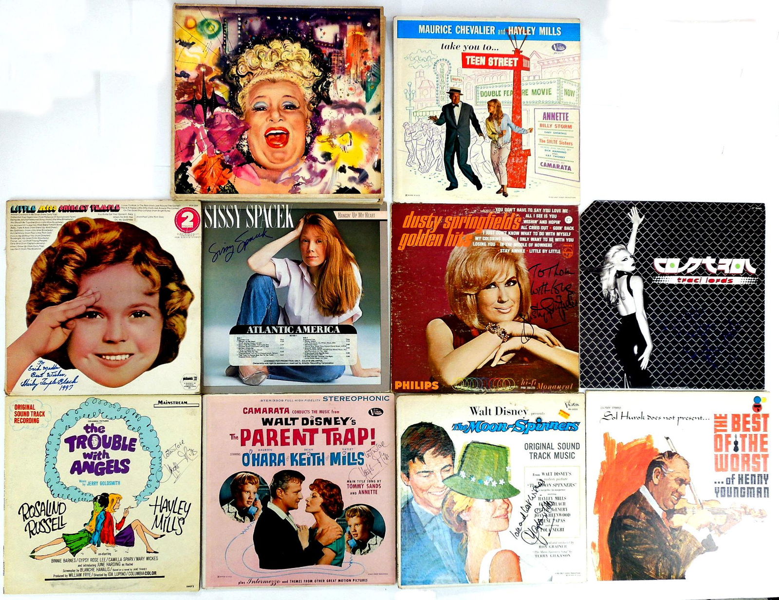 Collection of Autographed & Signed LP Records. (1 of 1)