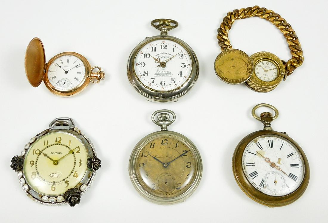 Group of (6) Vintage Pocket Watches (1 of 9)