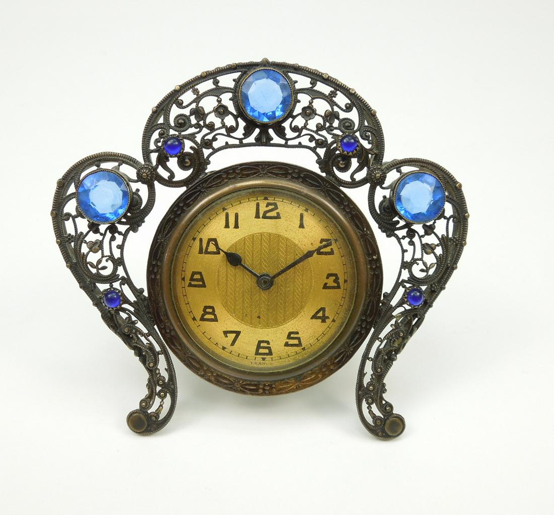 French Art Deco Boudoir Clock (1 of 3)