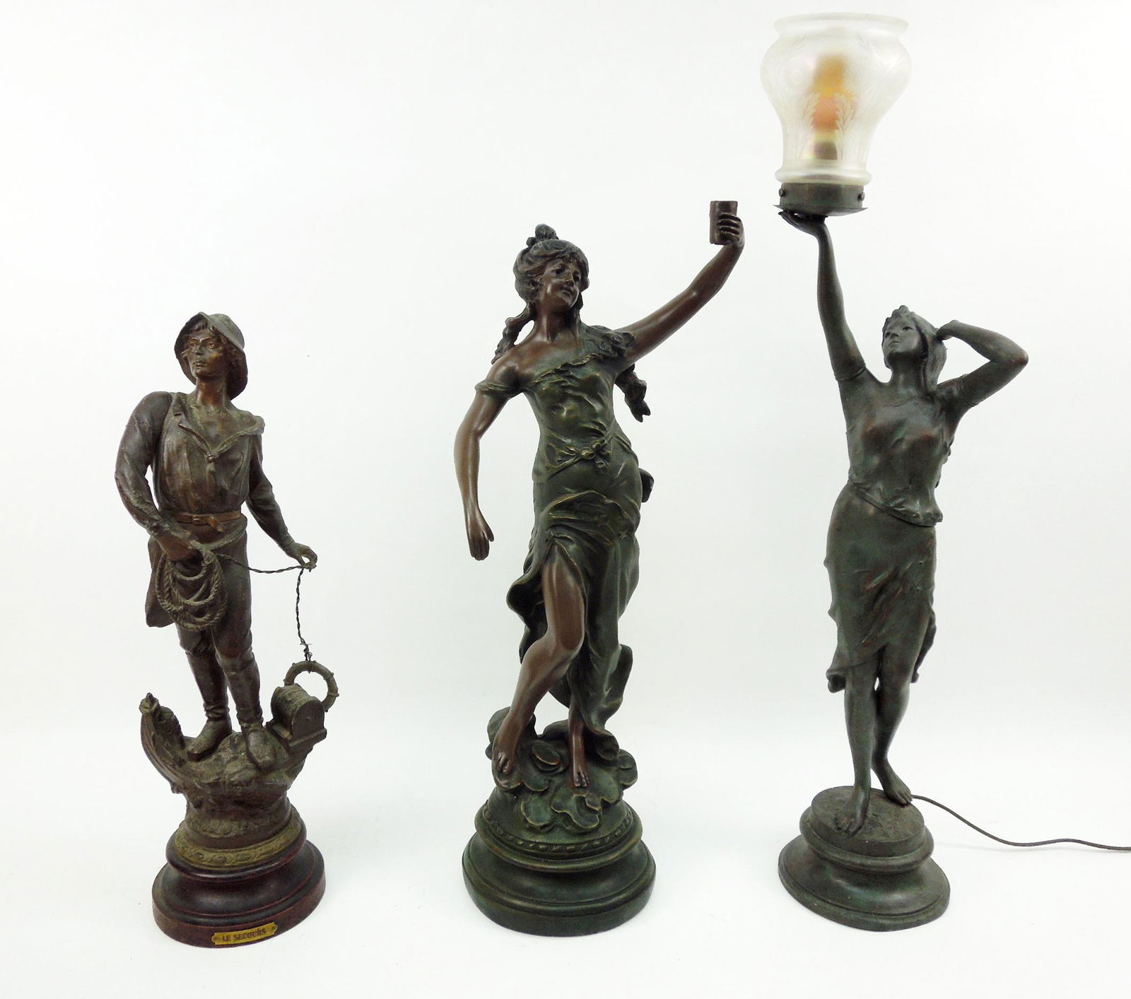 Group of Three Sculptures. (1 of 2)