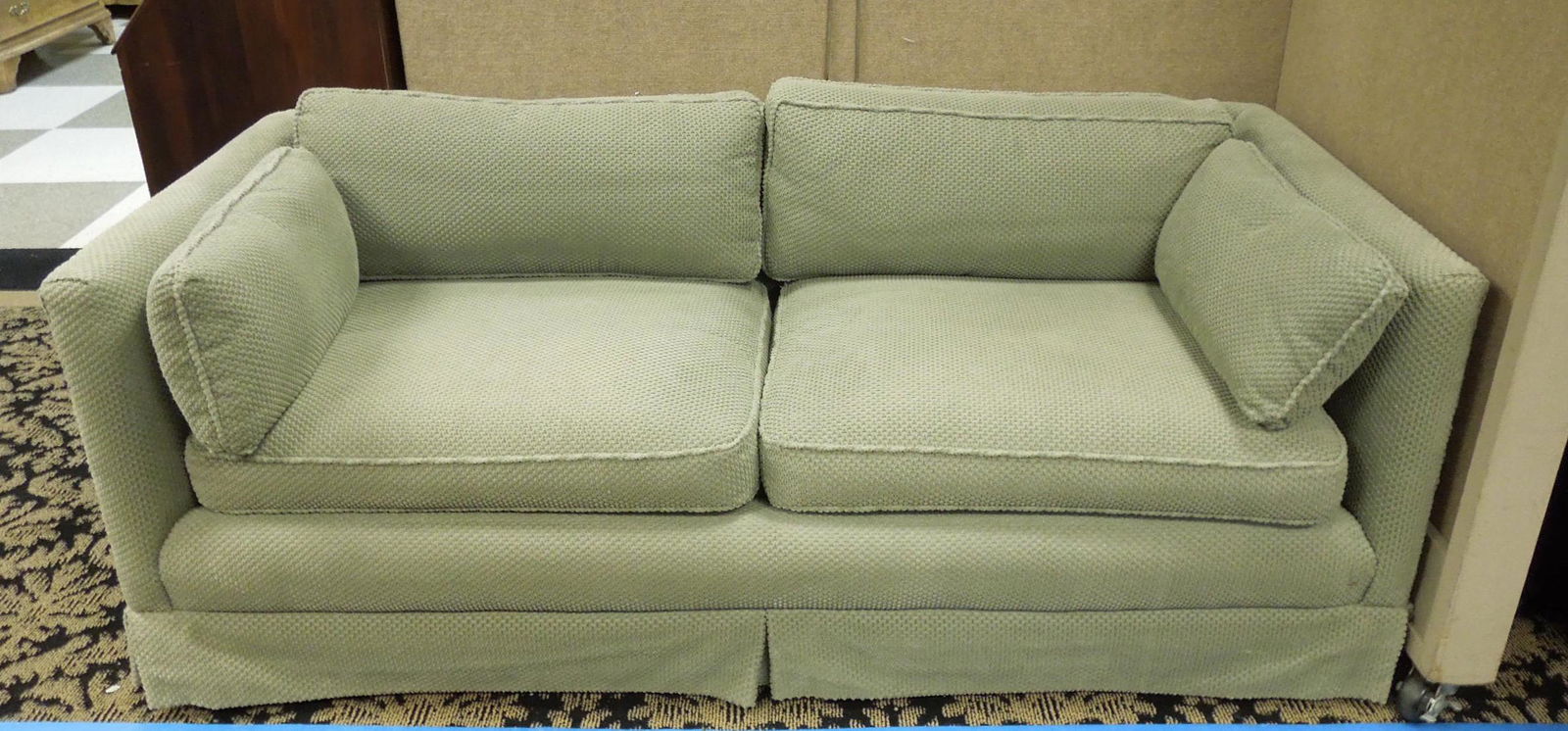 Contemporary Upholstered Love Seat. (1 of 2)