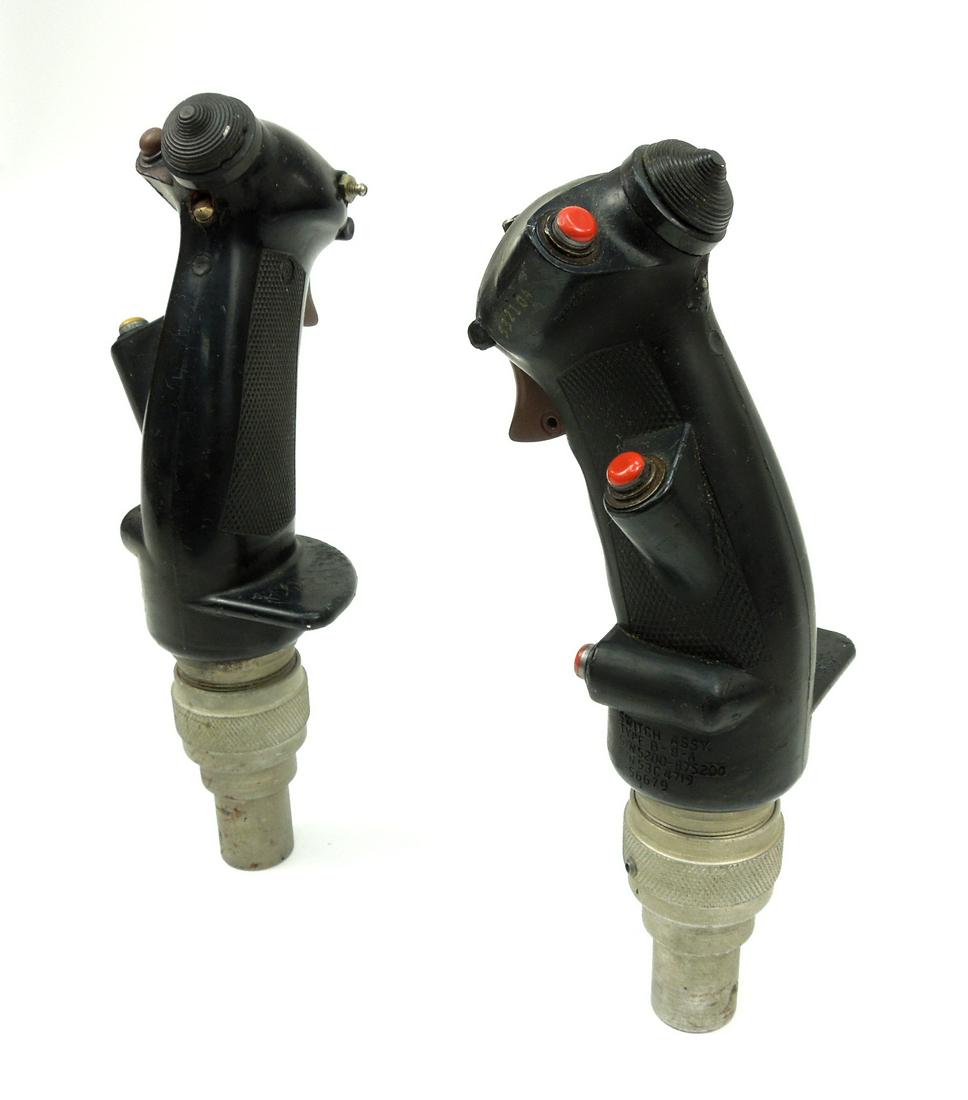(2) Military Fighter Plane Handles.: (2) Military fighter plane handles.