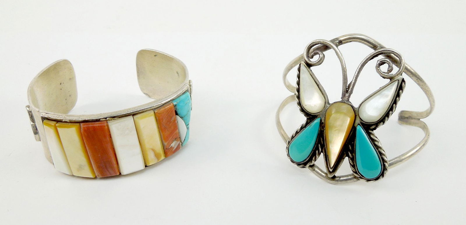 (2) Zuni Silver Bracelets. (1 of 4)