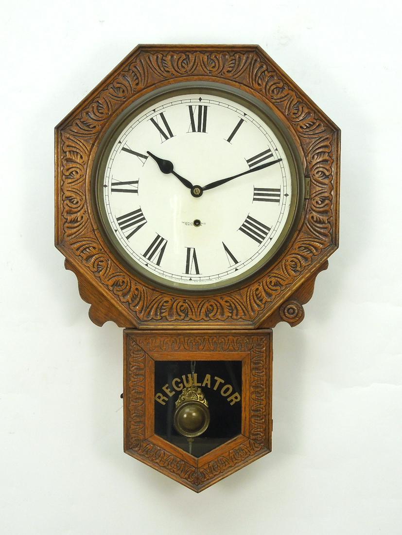 New Haven Regulator 8-day Wall Clock. (1 of 2)