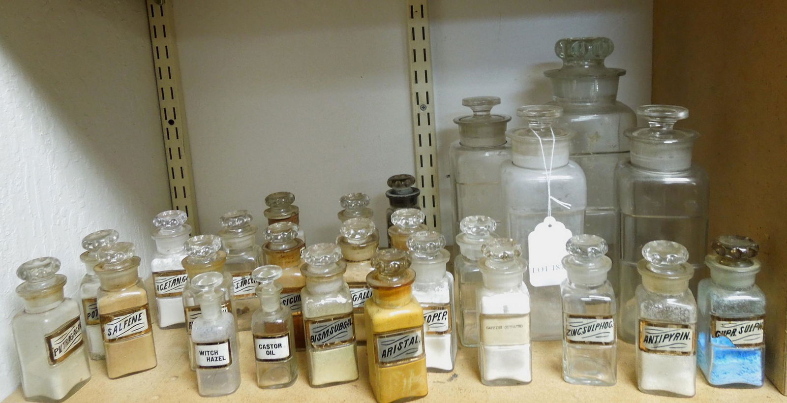 Group of Apothecary and Drug Store Bottles. (1 of 1)
