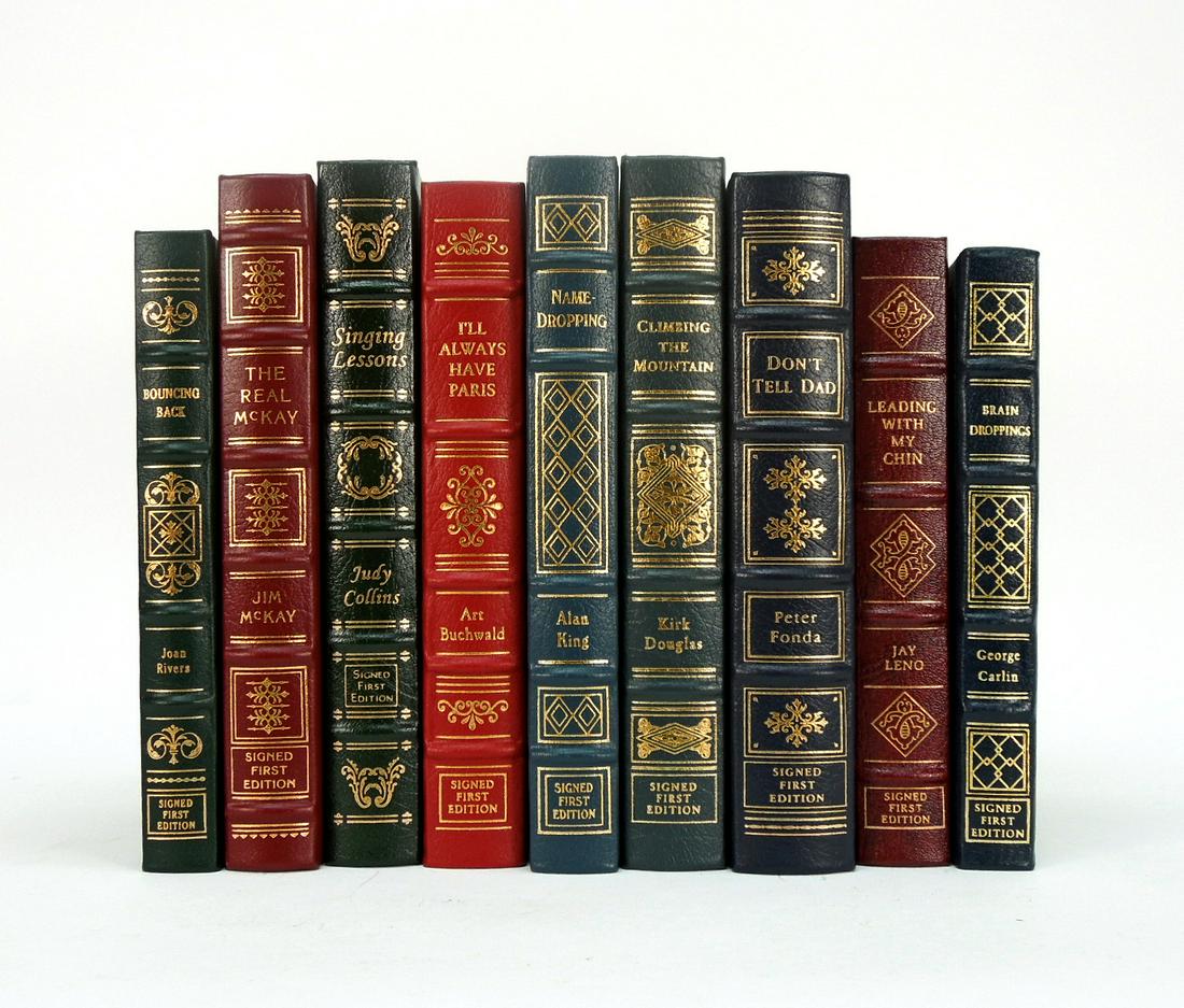 (9) Easton Press Signed First Edition Leather Bound (1 of 1)