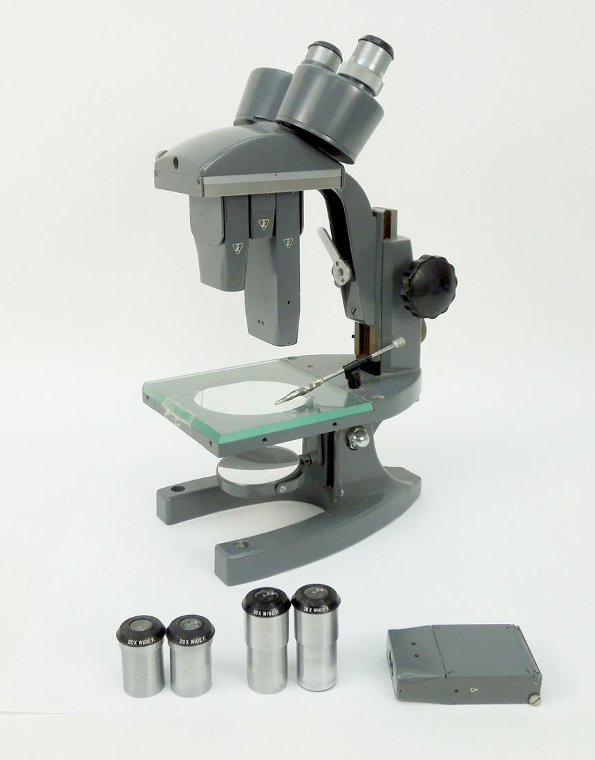 Bausch & Lomb Vintage Microscope with Sliding (1 of 5)