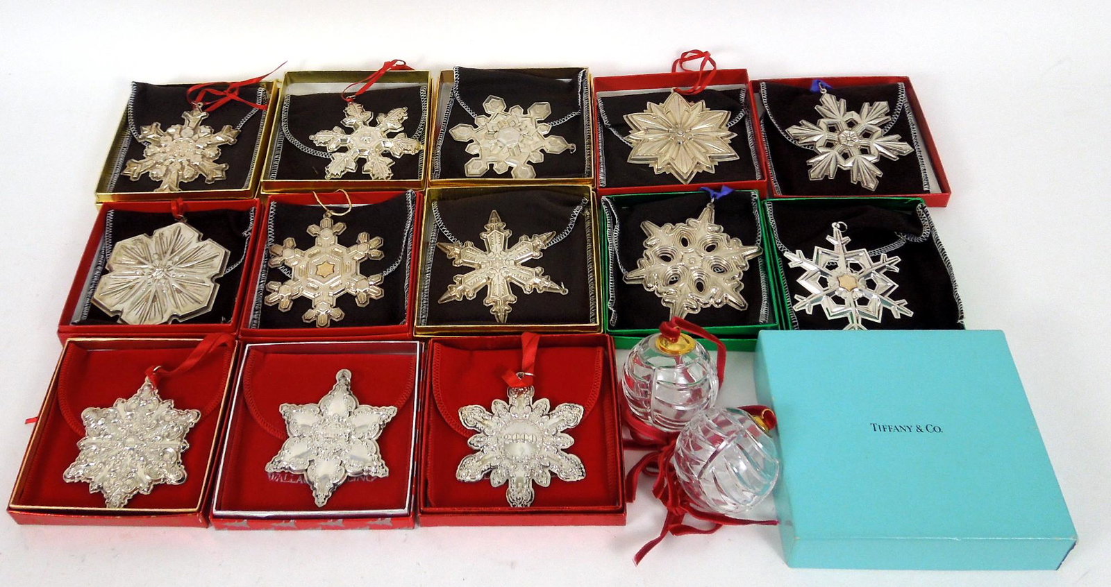 Sterling Silver Christmas Ornaments & Tiffany Finial (1 of 2)