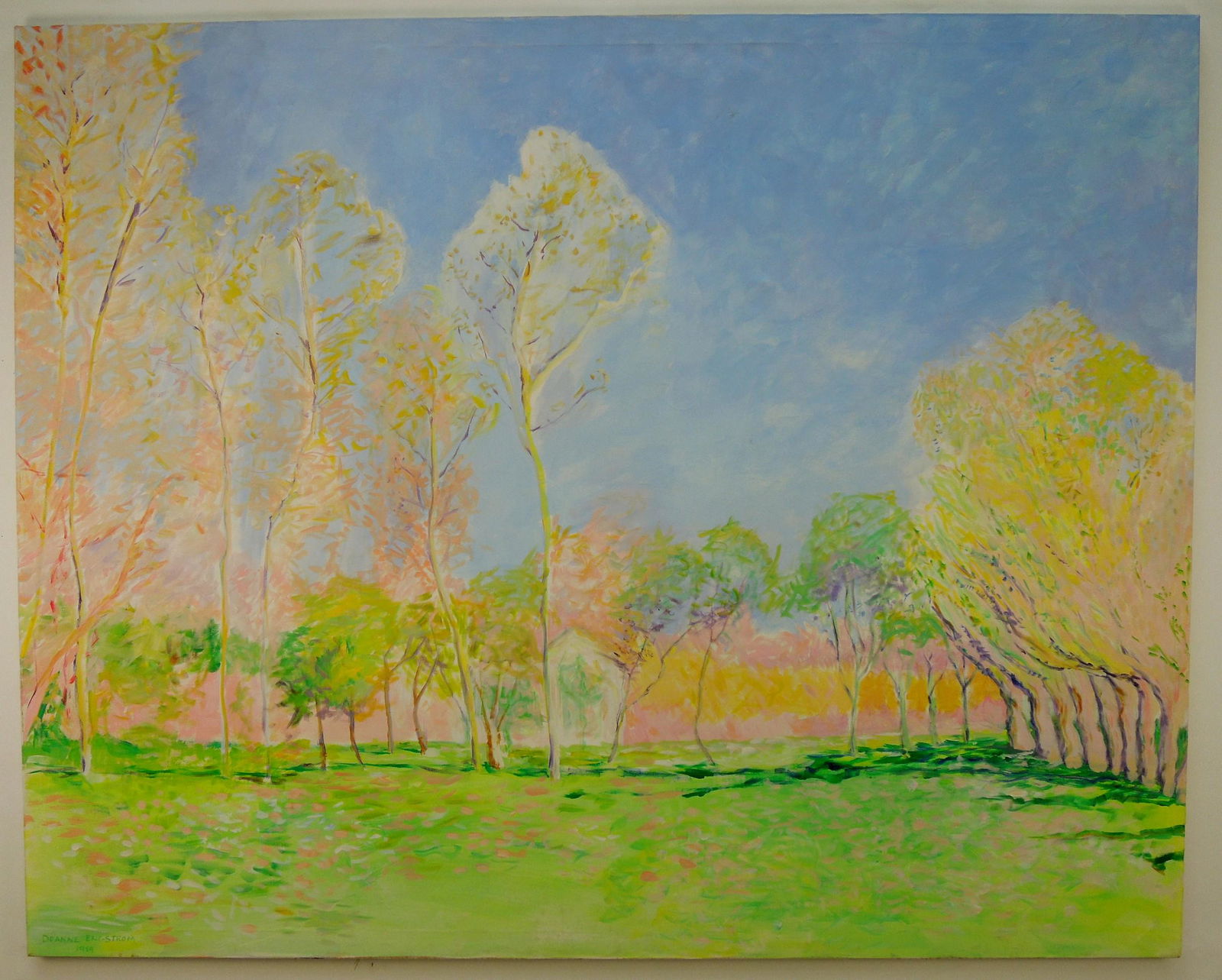 Deanne Engstrom Oil on Canvas, Trees. (1 of 2)