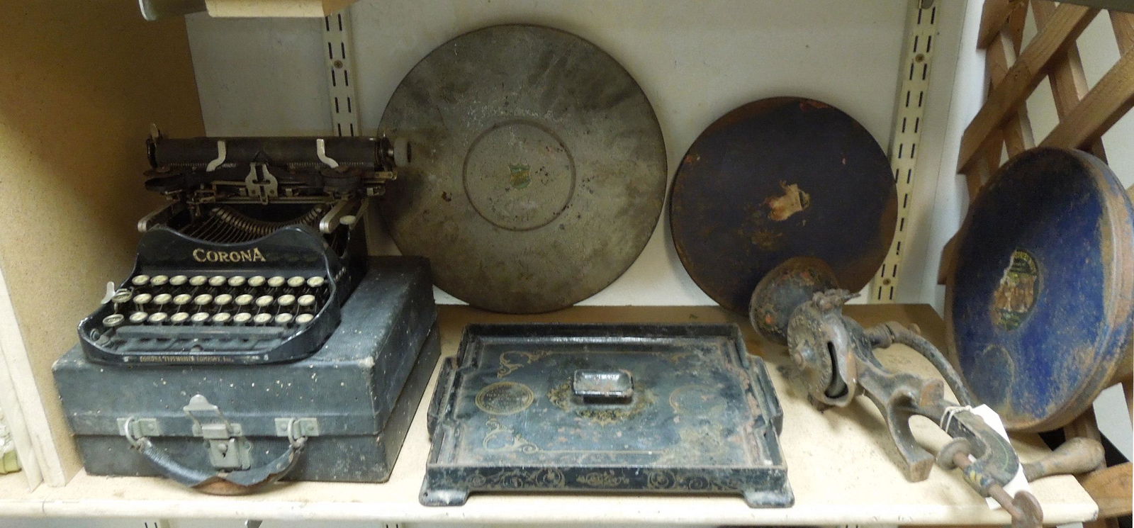 Vintage Corona Typewriter and Other Collectibles. (1 of 1)