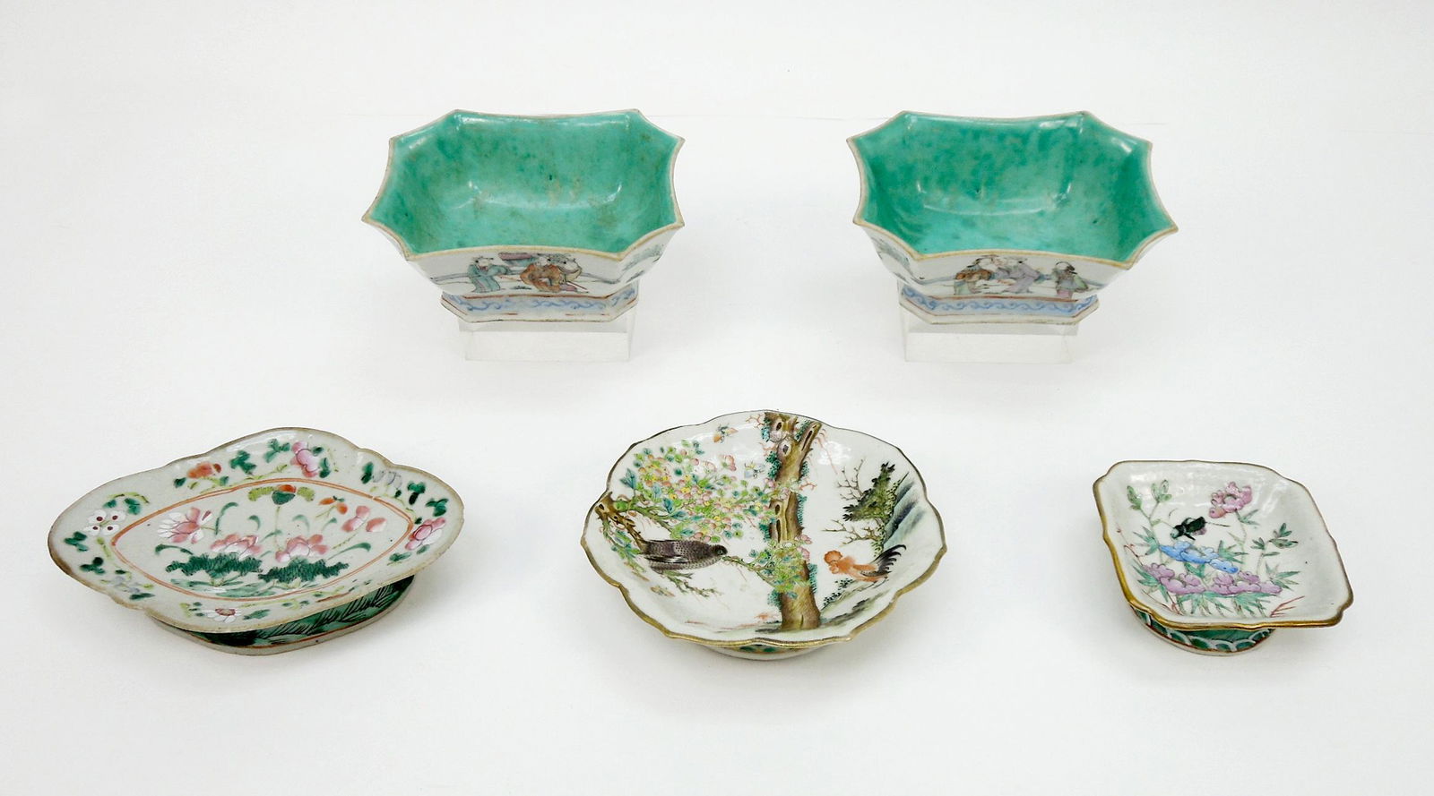 (5) 19th C. Chinese Porcelain Dishes. (1 of 14)