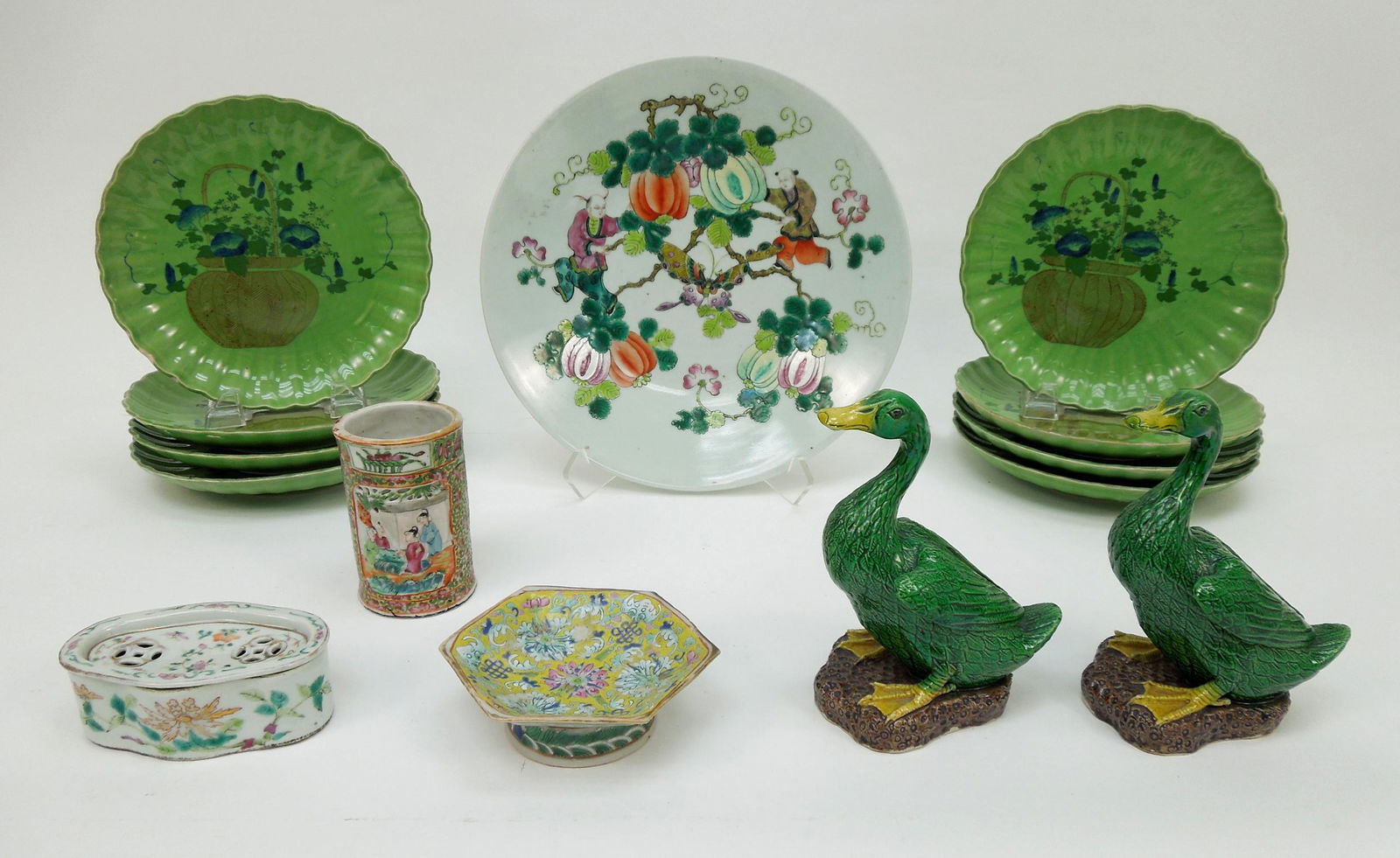 Group of Oriental Porcelain Items. (1 of 6)