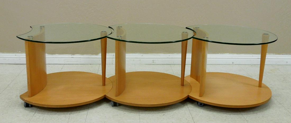 Set of (3) Contemporary Modern Side Tables. (1 of 1)