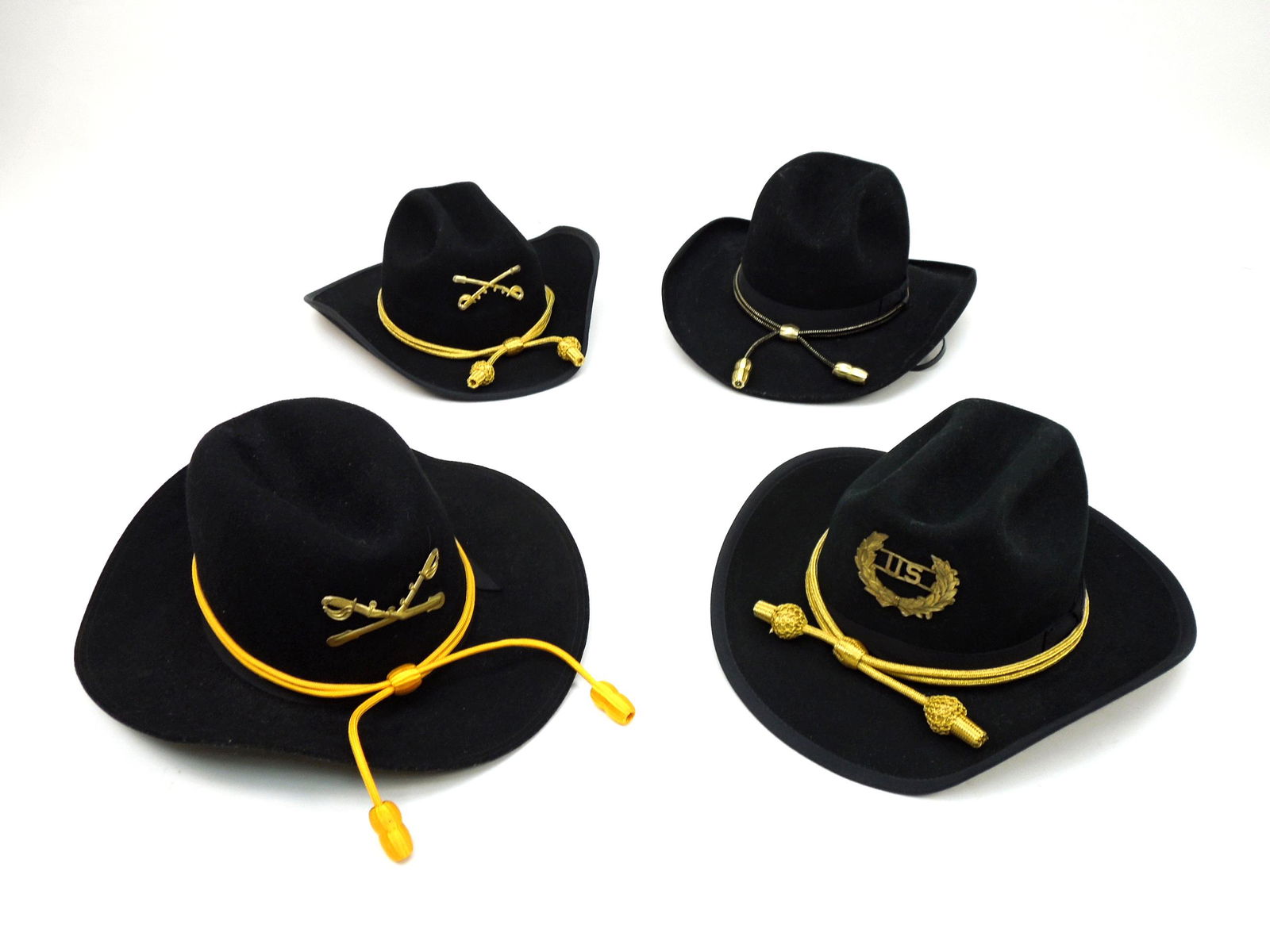(4) U.S. Civil War Replica Cavalry Hats. (1 of 4)