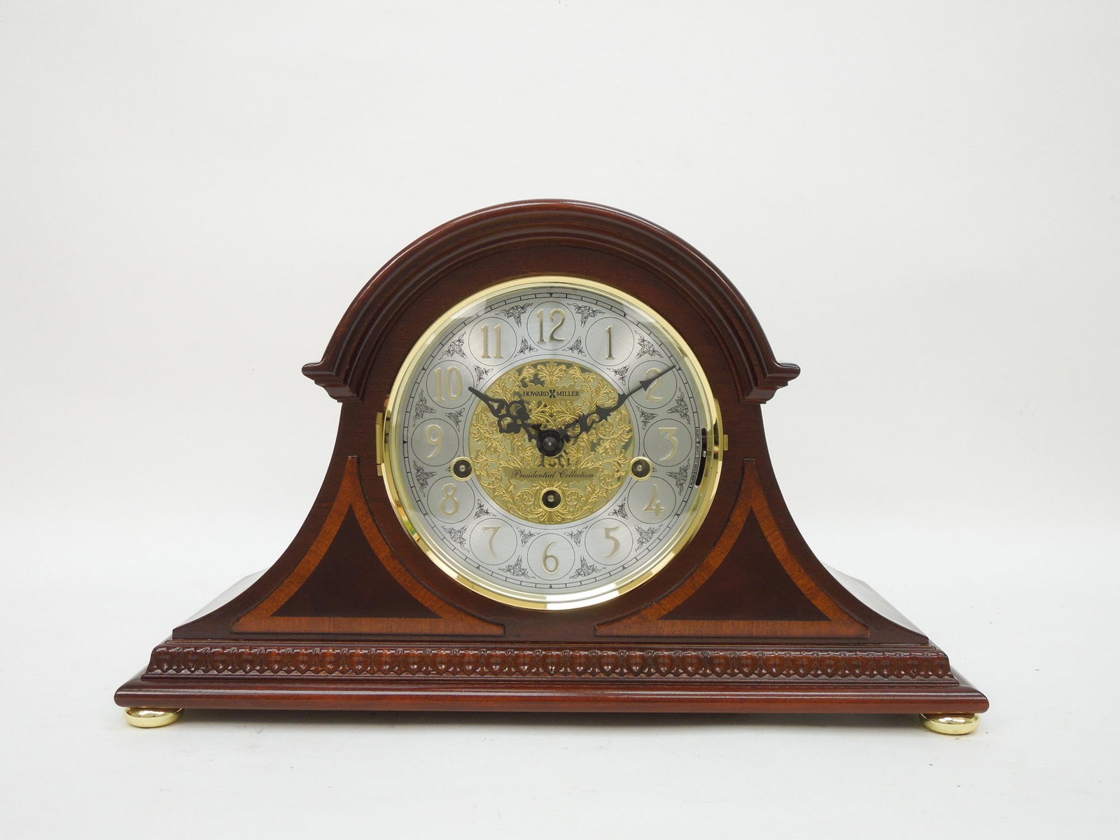 Howard Miller Webster Presidential Mantel Clock.: Howard Miller Webster Presidential Collection mantel clock. Key wound, Triple chime. Serial No. 354577.