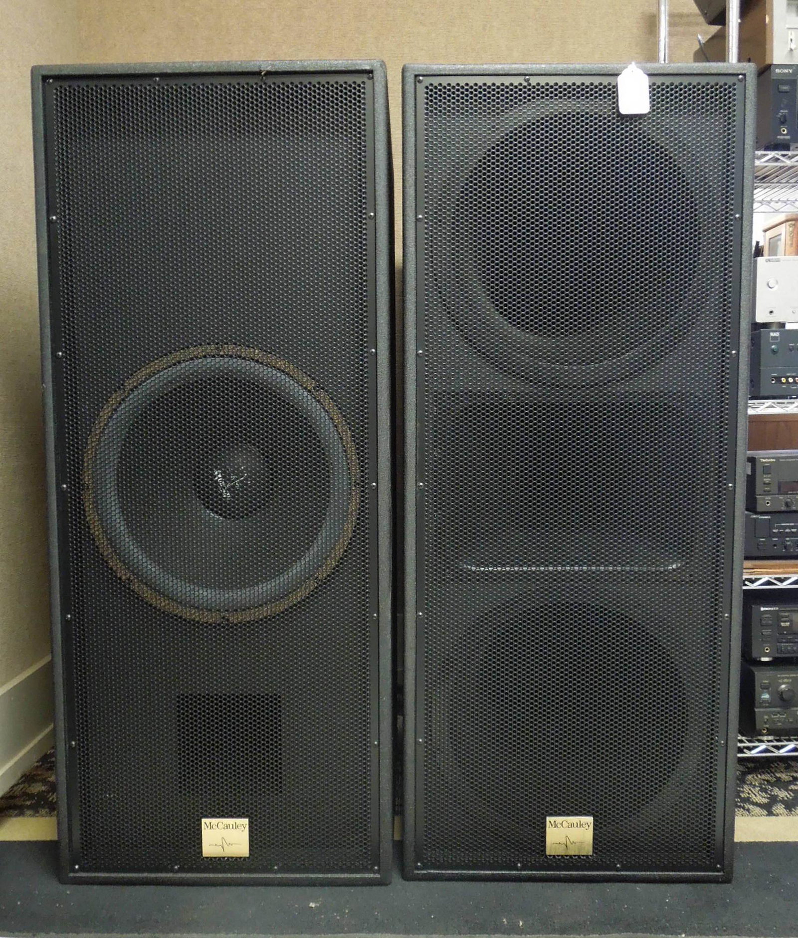 (2) McCauley Large Scale Speaker Systems.: (2) McCauley large scale sound systems. Models 201-100 & 202-100.