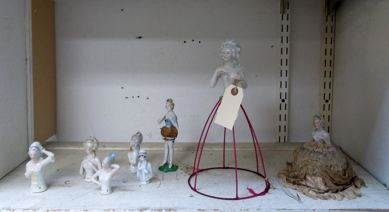 Group of Vintage Pin Cushion Dolls.: Group of vintage pin cushion dolls incl. German.