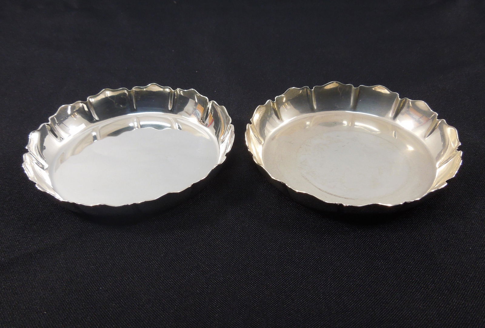 (2) Shreve & Co. Sterling Silver Trivets.: (2) Shreve & Co. Sterling Silver circular trivets, Marked 10744. 4 inches diameter. 6.41 troy oz.