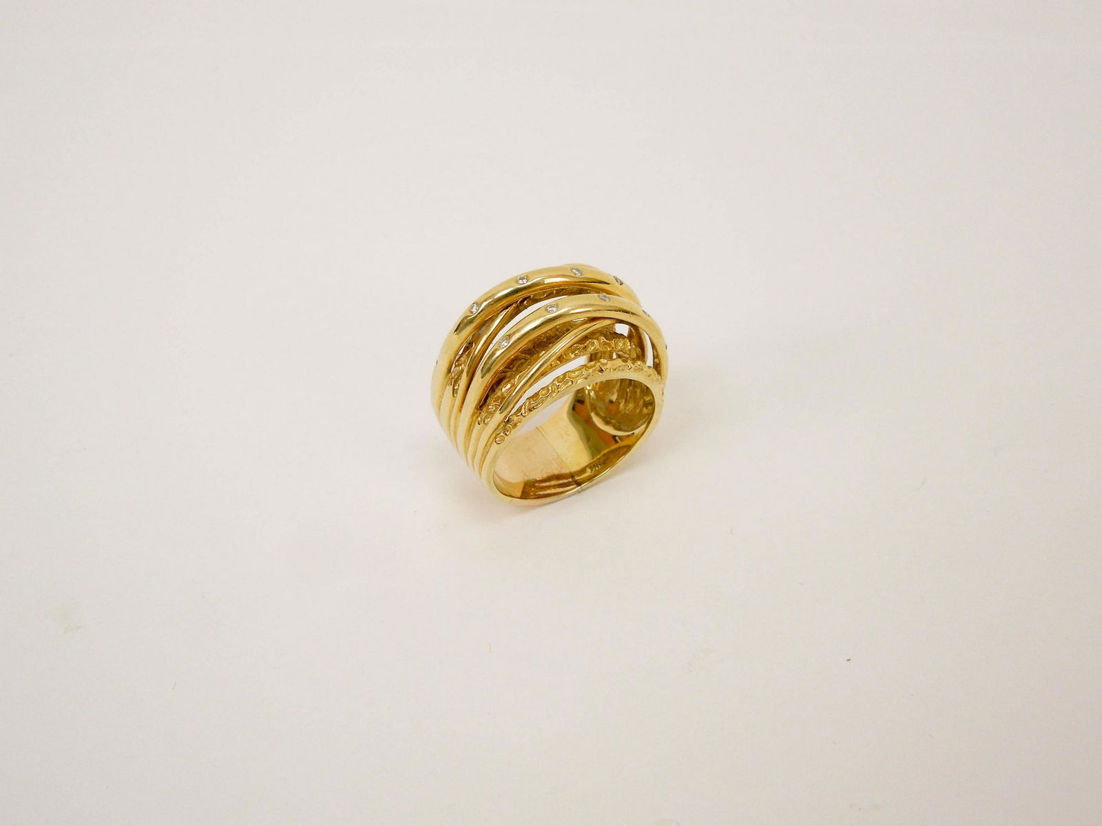 14K Gold and Diamond Ring. (1 of 2)