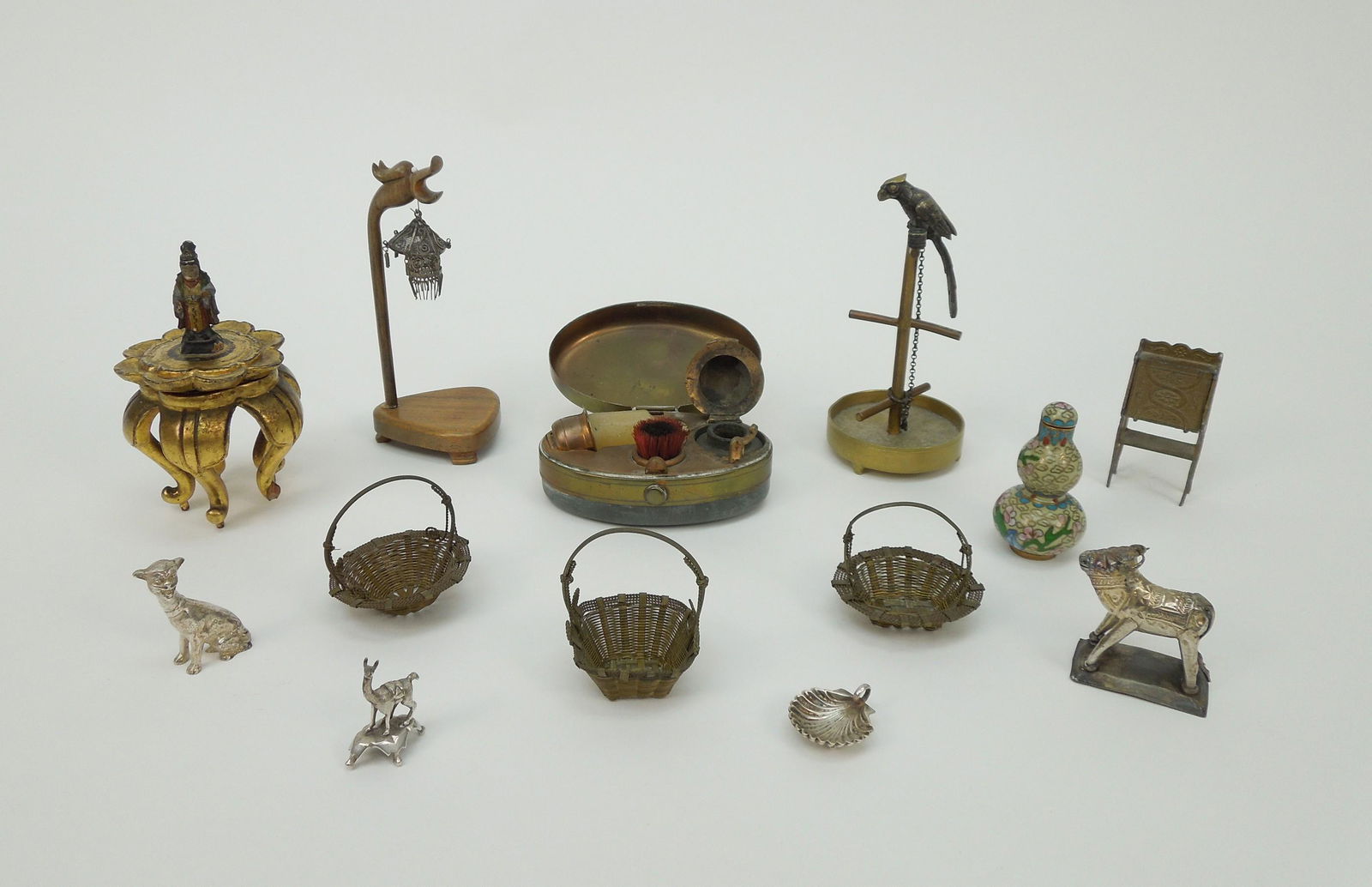 Group of Vintage Metalware and Other Miniatures. (1 of 4)