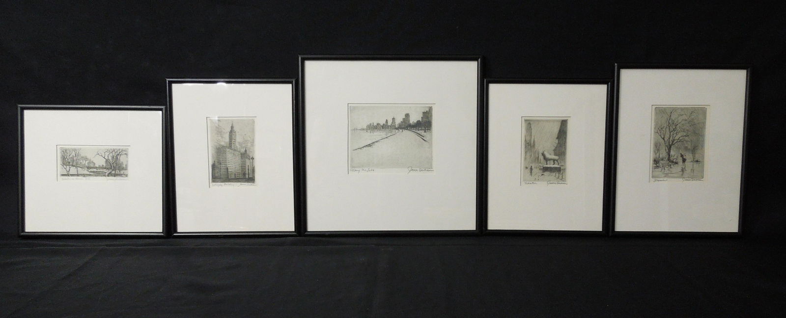(5) James Swann Aquatint and Etchings. (1 of 1)