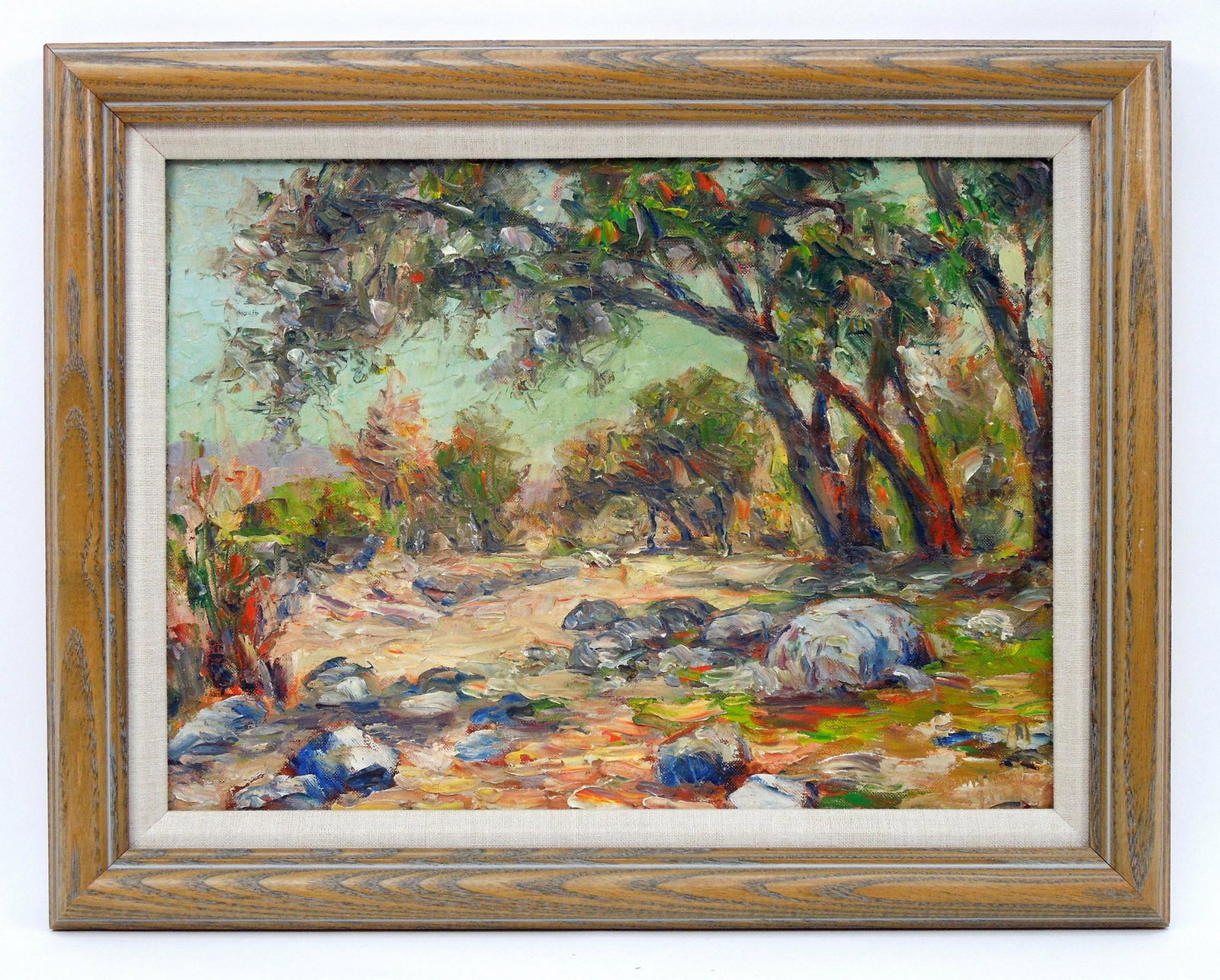 John A. Dominique Oil on Board, Landscape. (1 of 8)