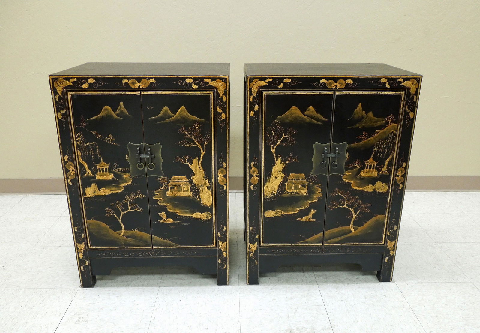 Pair of Chinese Lacquer Chests, Early 20th C. (1 of 2)