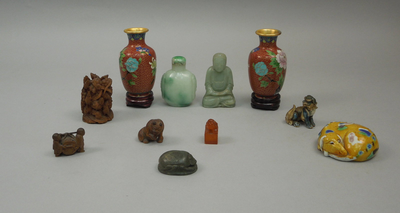 Group of (11) Oriental Miniatures. (1 of 1)