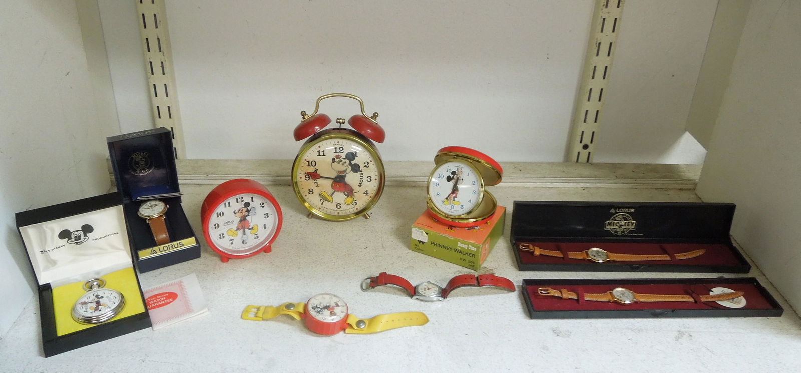 Group of Vintage Mickey Mouse Clocks and Watches. (1 of 1)
