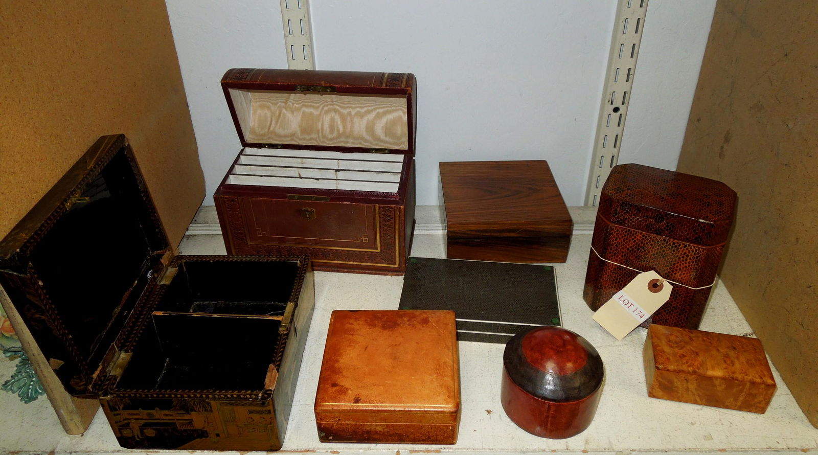 (8) Vintage Dresser Top Boxes. (1 of 1)