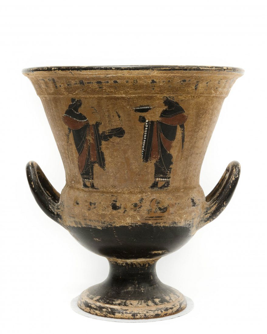 Etruscan Style 2-handled Pottery Vessel. (1 of 7)