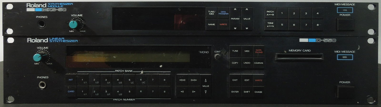 Roland MKS-50 Module and D-550 Synthesizer. (1 of 3)