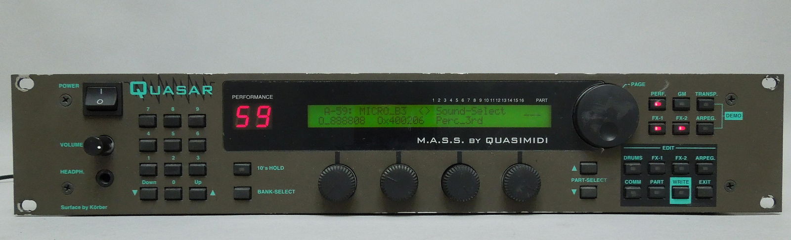 Quasimidi Quasar M.A.S.S. Digital Synthesizer. (1 of 3)