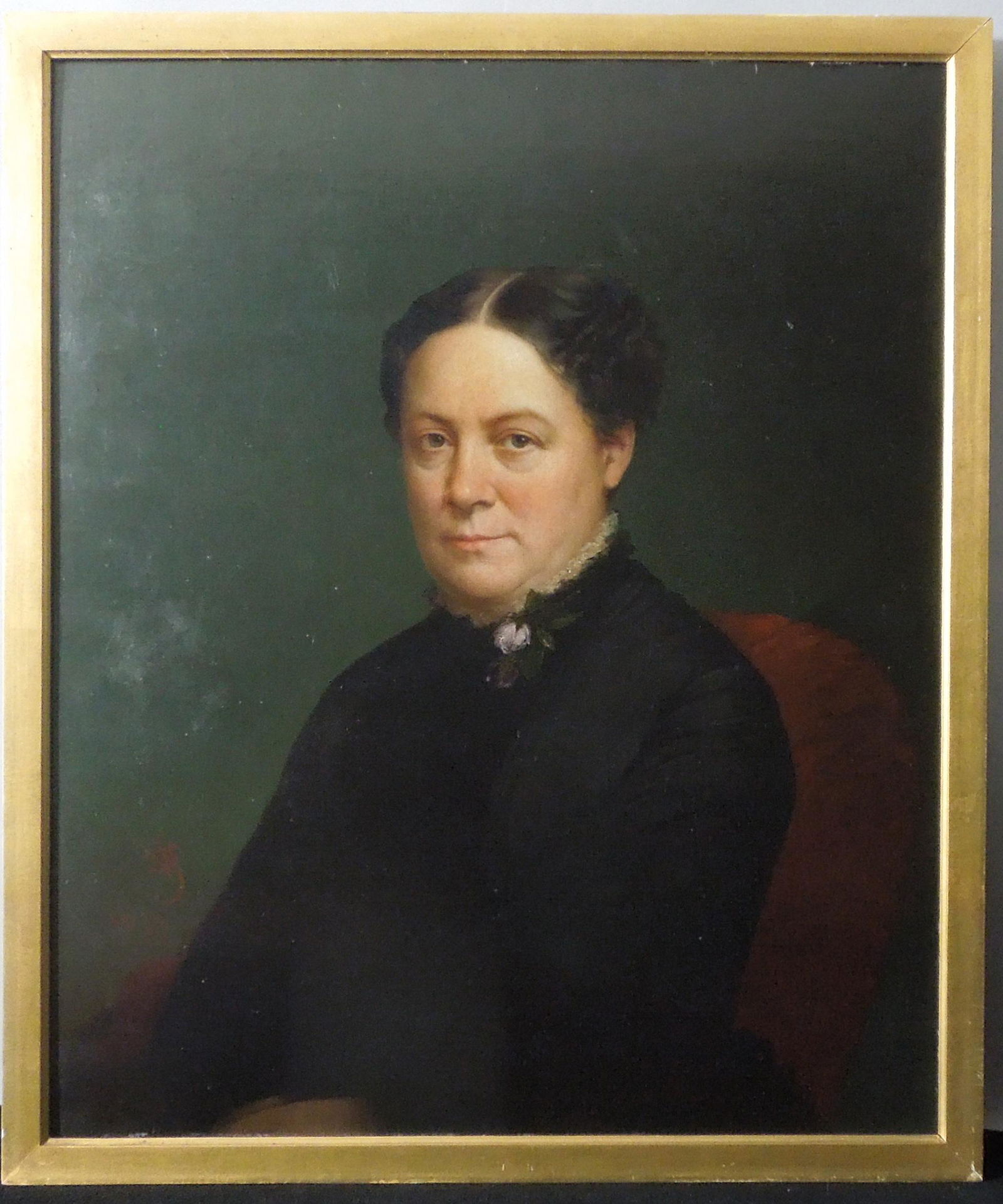 19th C. Oil Painting, Portrait of a Lady. (1 of 3)