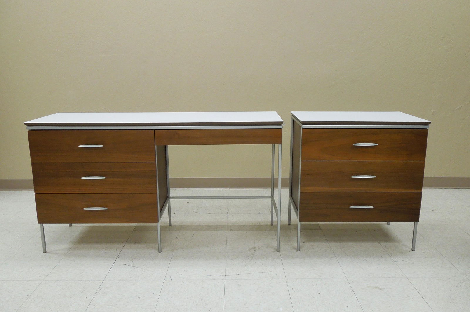 Mid 20th C. Modern Desk & Chest. (1 of 4)