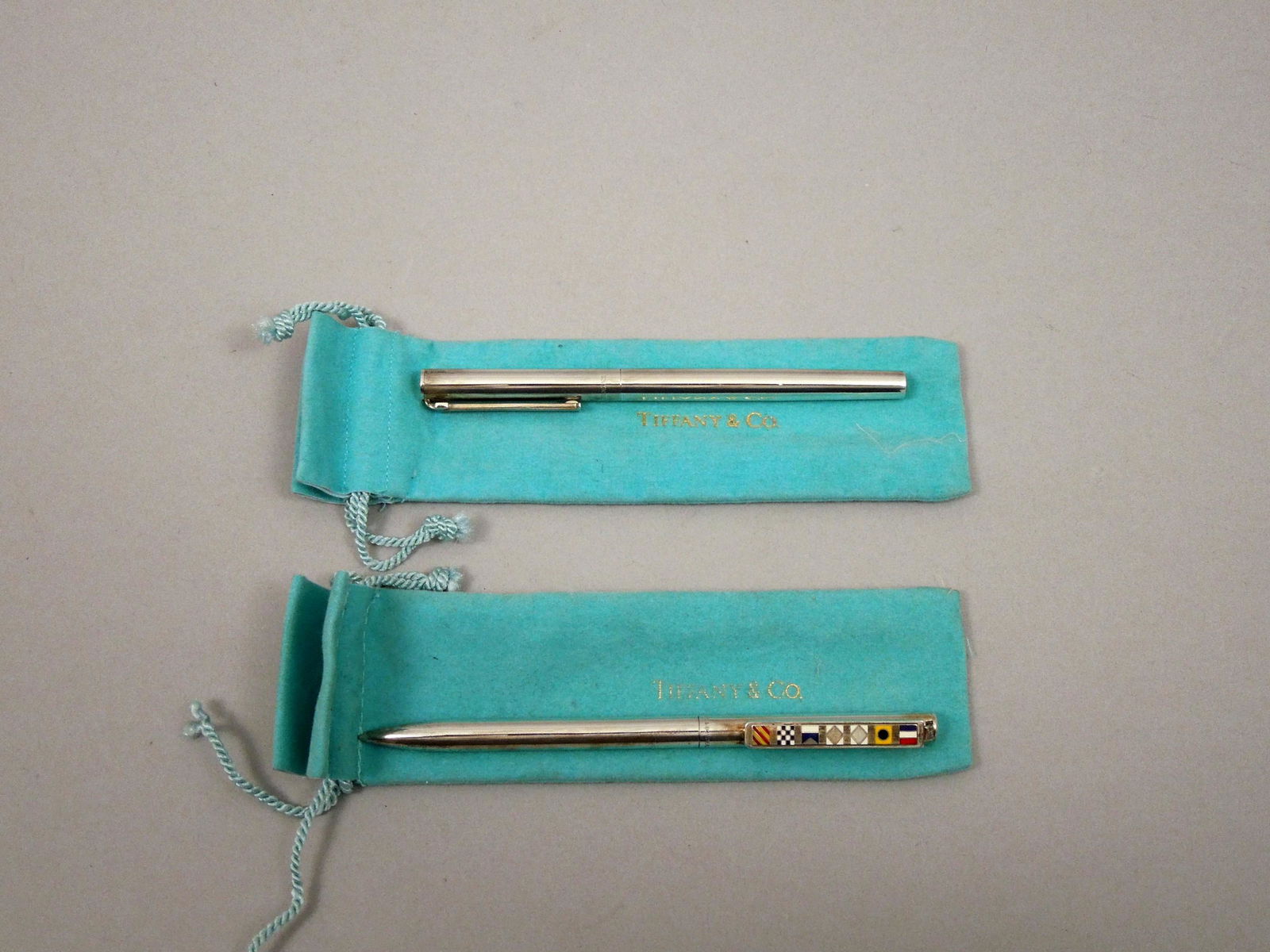 (2) Tiffany & Co. Sterling Silver Ballpoint Pens. (1 of 1)