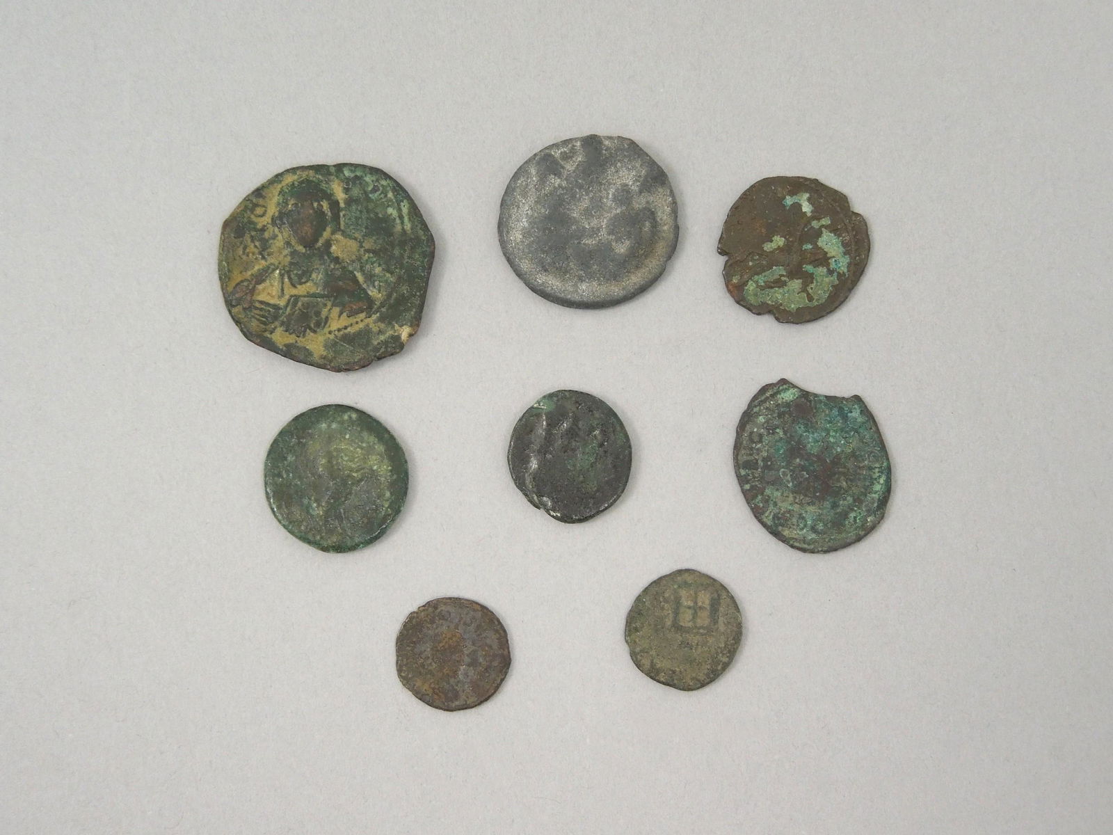 Eight Ancient Coins. (1 of 2)