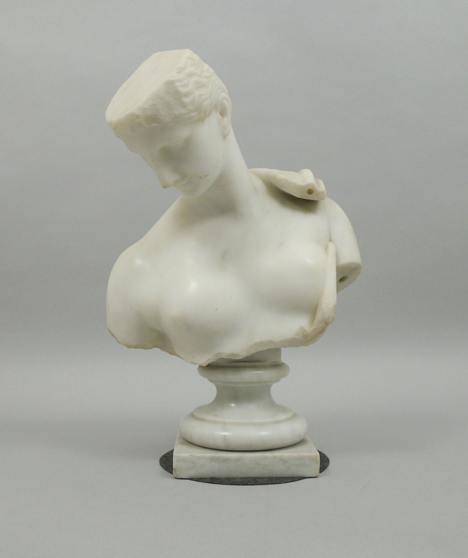 Neoclassical Marble Bust of Psyche. (1 of 4)