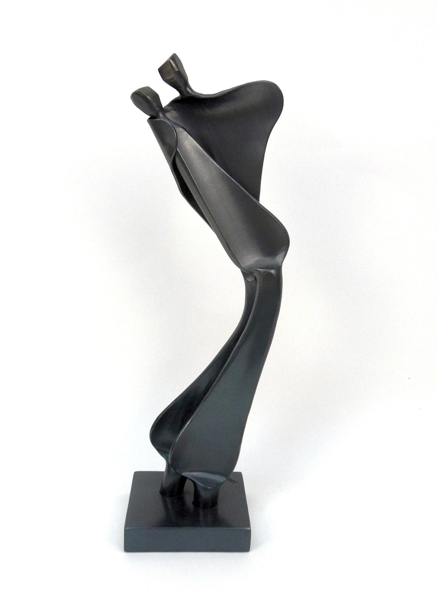 Boris Kramer Forged Metal Sculpture, Tango.: Boris Kramer forged metal sculpture, Tango, signed Kramer. Overall: 19" x 5" x 5".