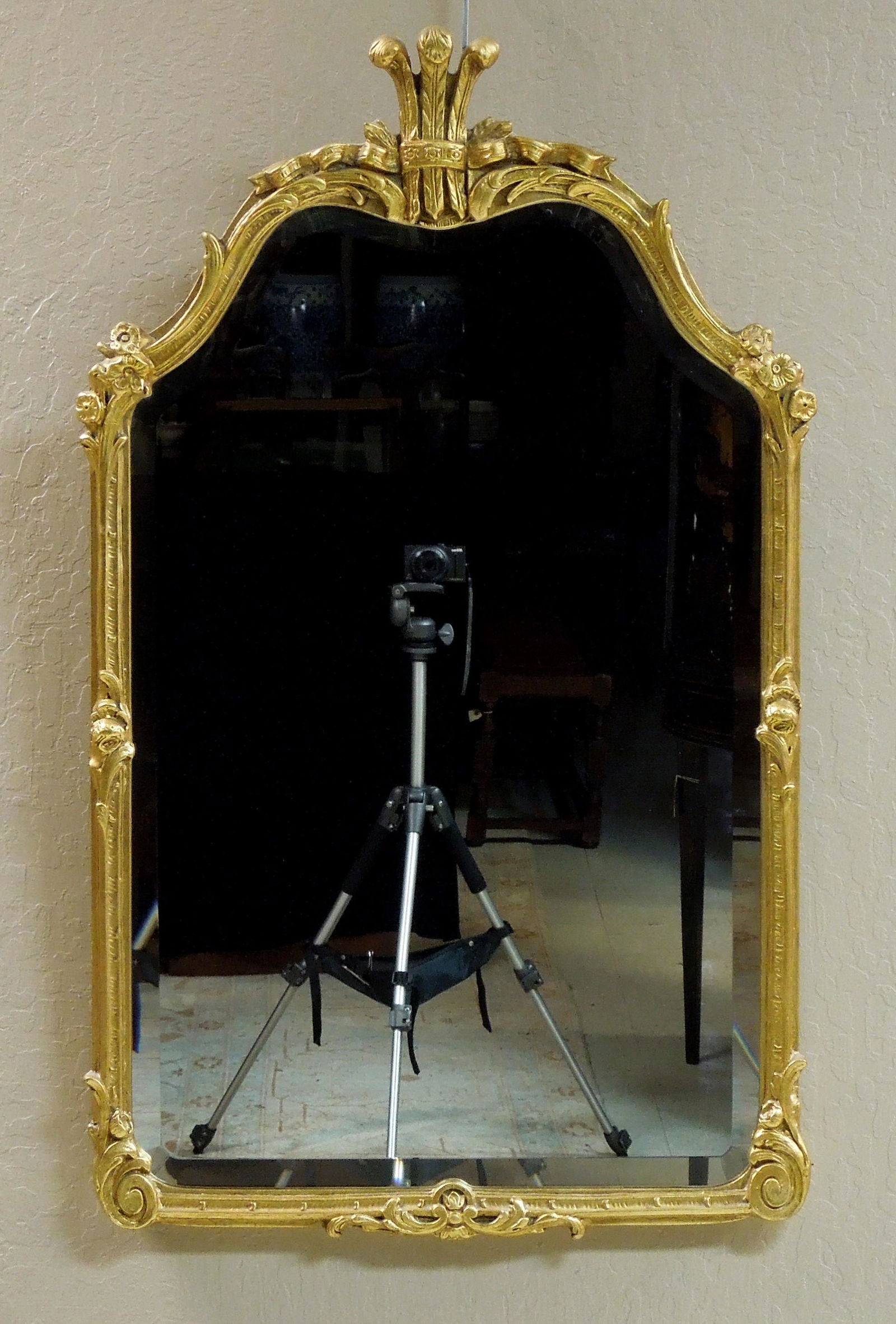 French Provincial Style Gilt Framed Mirror. (1 of 1)