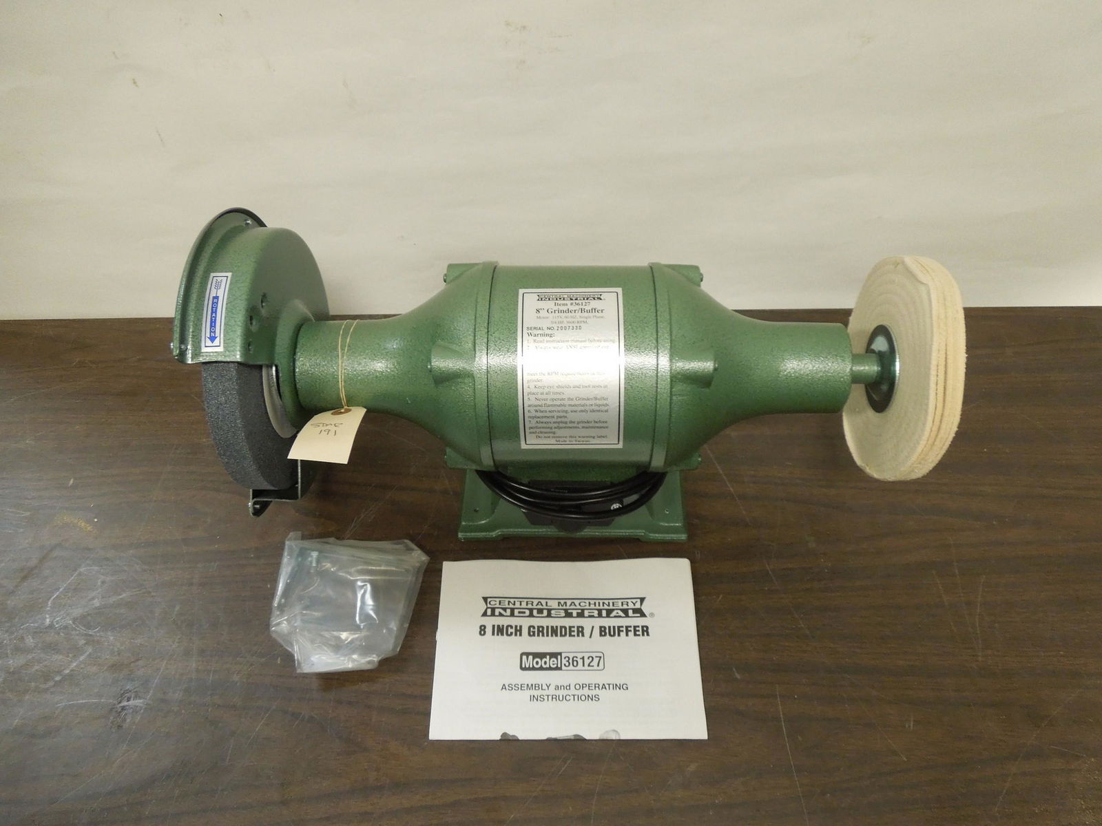 Central machinery grinder on sale buffer